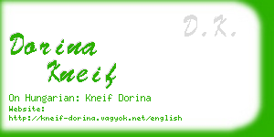 dorina kneif business card